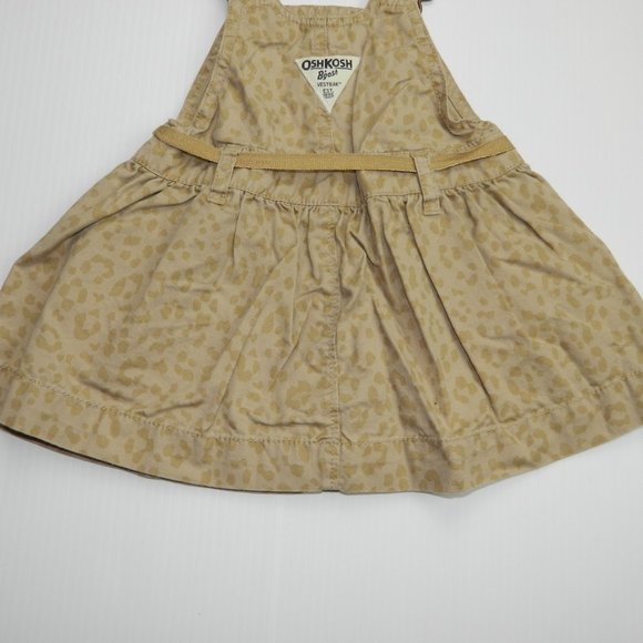 Girls 9 Months Cheetah Print Overall Dress - Picture 8 of 9